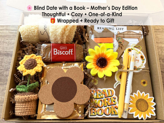 Mothers Day Gift Box Blind Date with a Book Lover Gift for Her Unique Mothers Day Gift from Daughter Son Grandma Aunt Bookish Set Bookworm